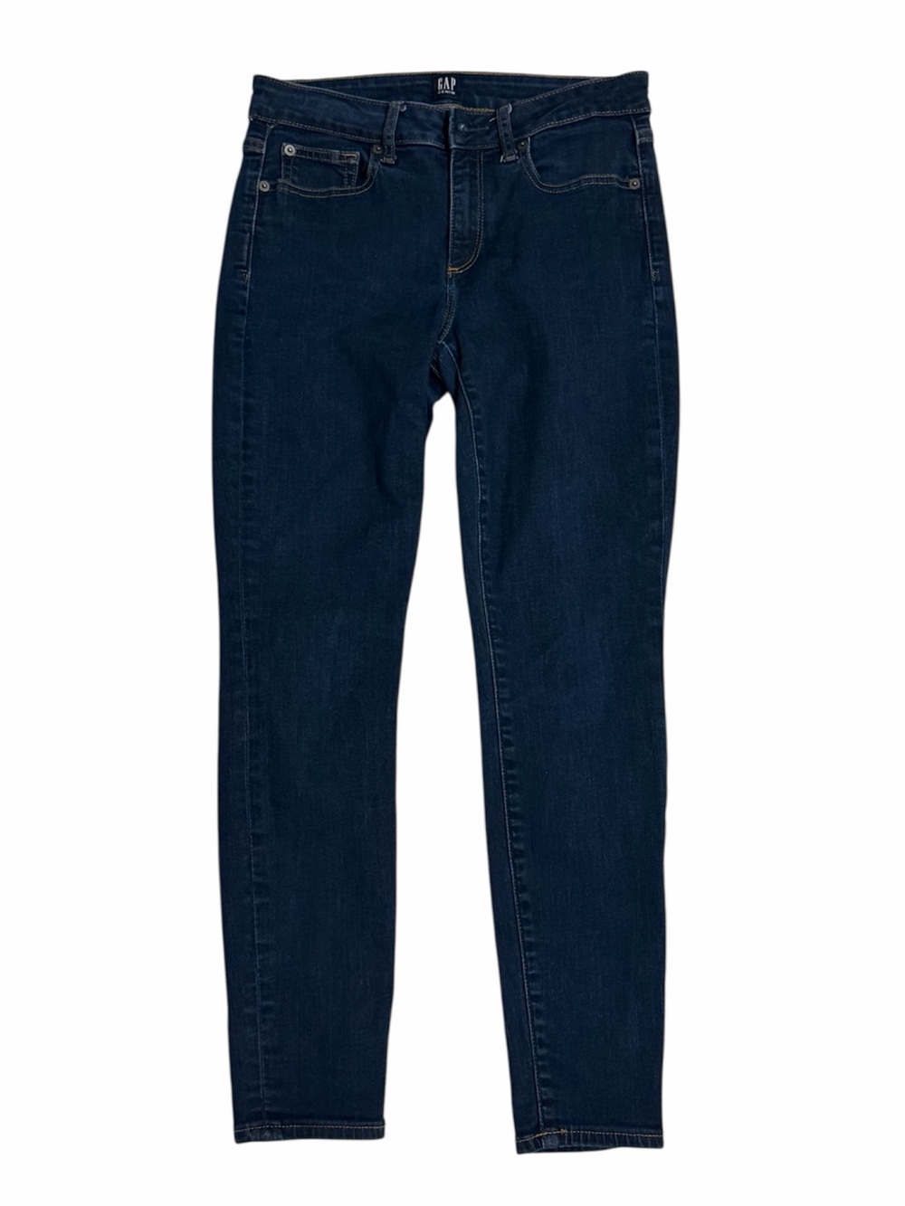 GAP 1969 Womens Blue Curvy True Skinny Classic Jeans Size 29 Short